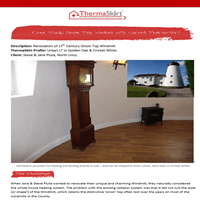 ThermaSkirt Case Study - Onion Top Windmill, North Lincolnshire