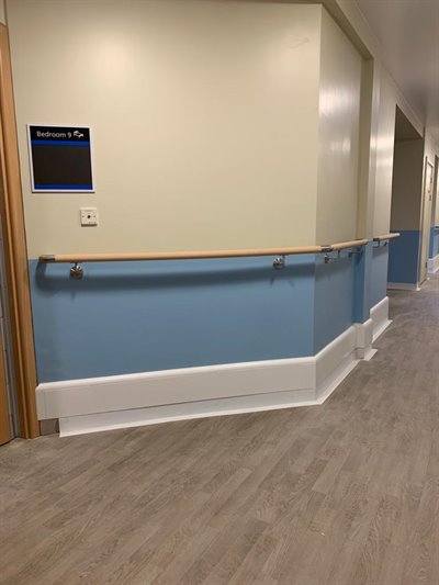 Healthcare | Coved Flooring | BM3 EasyClean Capping | Corridor 3