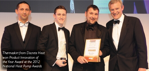 Thermaskirt won National Heat Pump Award 2012