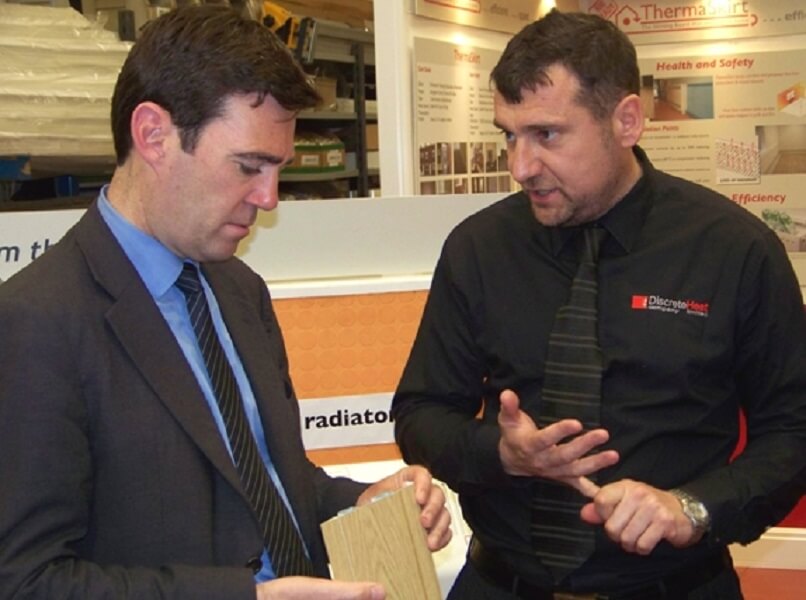 Martin Wadsworth with Andy Burnham